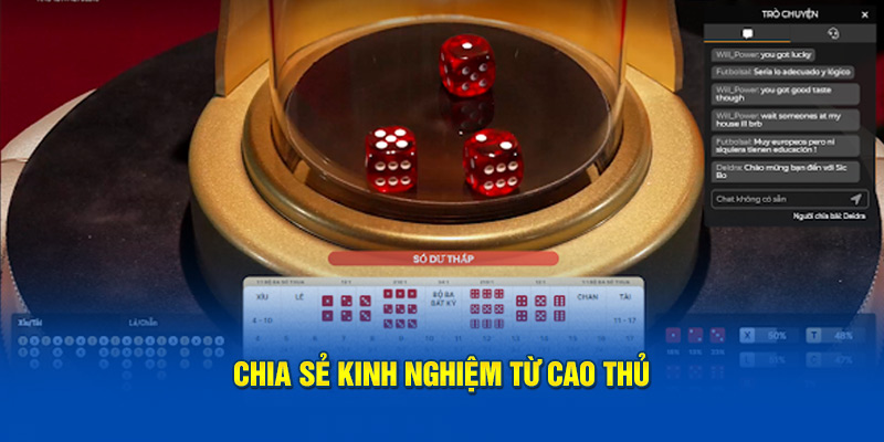 Chia sẻ kinh nghiệm từ cao thủ